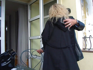 Sexy and pretty blonde gets her pussy drilled by a huge German cock and gets satisfied