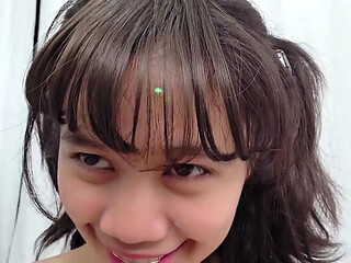 Insanely Alluring Asian Teen Gives Full Body Tour in POV Close-Up