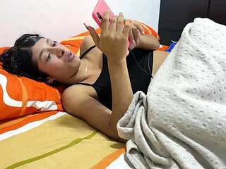 Step sister learns how to fuck from her hot tanned stepmom