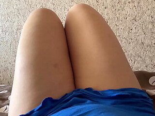 My stepsister plays with her wet and sexy pussy on a homemade webcam session.