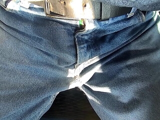 Peeing in driver seat, wetting jeans