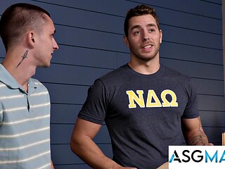 Fratboys Carter Woods and Theo Brady Defy Taboo by Hooking Up to Fuck Each Others Steps in