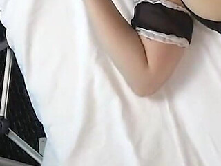 Japanese Beauty. Slender, Big-breasted Amateur, Shaved Pussy, Cumshot Sex and Blowjob. Asian, Hentai, POV, Maid Cosplay