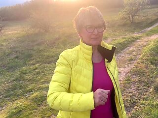 The Anal Granny Outdoors!!!