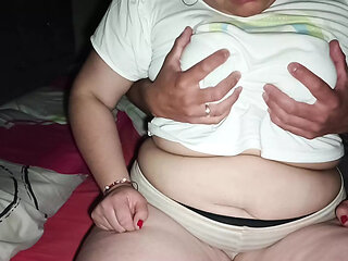 Beautiful Natural Tits with Piercing
