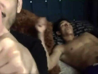 I turn on my best friend with a blowjob while watching a movie!!