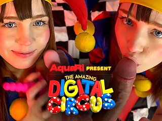 Pomni gets into the Circus and Sucks off Mr. Mouth Digital Circus