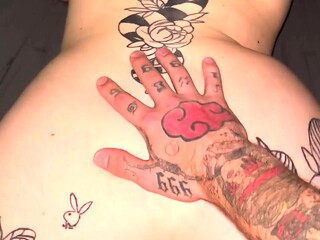 Hardcore anal doggystyled outdoors