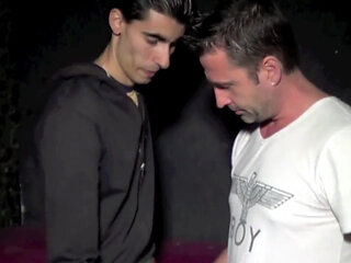 Young straight fucked by Stepdaddy in the bar