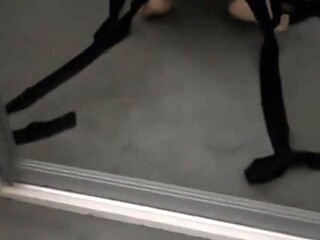 Bound amateur babe swallows cum while giving deepthroat
