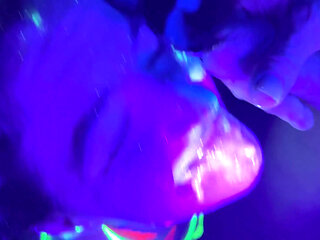 Full Video - Glow Party! Bukkake Gangbang for Cum-hungry Slut - Cliff Media Productions