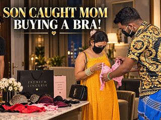 Step Stepson Saw Stepmom Seducing Bra Seller