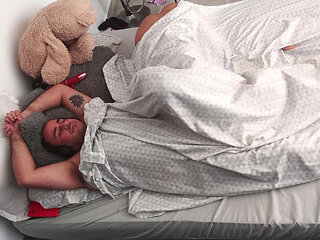 I ask my horny stepdad to have sex and fill my pussy.