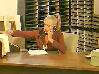 Cute blond babe fucked in butthole