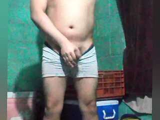 Jesus in boxer pulling his penis #137