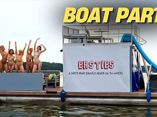 Ersties - Boat Party - Amateur Babes Start The Party Whilst The Tension Rises (Ep 2 of 4)