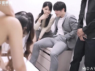 Mika Shindo's Tiny Trap Party Wheel  Asian Orgy Creampie Action
