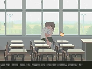 Cute 18 college lady in 6th month for you and me new hentai game