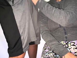 CoupleOfHotSins Almost Caught Gripping Strangers Big Cock