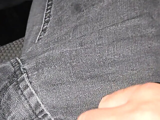 Stepdaughter gives sloppy blowjob in car, snorts his cum up her nose