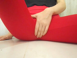 Girl masturbates secretly at home. Real moans. Masturbation with panties