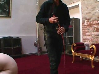 Humiliating whipping hanging out