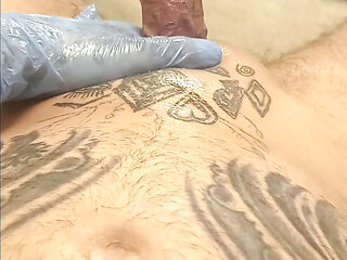 Stroking oil cock