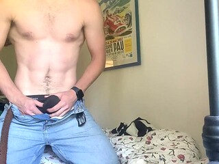 Big Cock Solo Cumming with Loud Moans