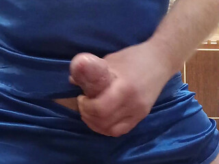 Cumming in shorts