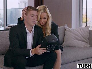 TUSHY Elsa Enjoys Anal With Kaydens Boy-toy As She Watches - Elsa Jean