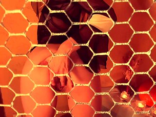 Amateur striptease and Solo masturbation