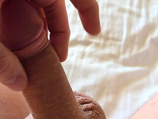 Solo #143 (Barely got hard and I ejaculated a heavy intense load of cum from my horny uncut cock lusting over a German milf)