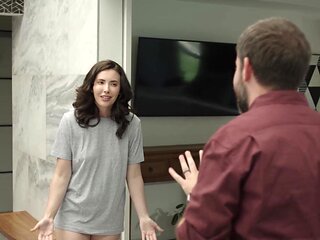 Casey Calvert shares Isiah Maxwell's big black cock with her girlfriend in a steamy scene.