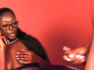 Joa Nova gets her glasses covered with cum