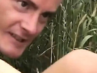 Redhead German Teen Outdoor Fuck in Cornfield - Blowjob & Doggy Style