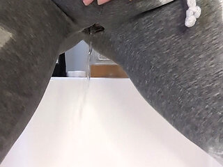 Desperately peed through my pants