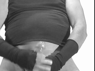 Steff165: Vintage Style Black And White Masturbation Session