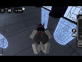 Fucking a shark in a hallway
