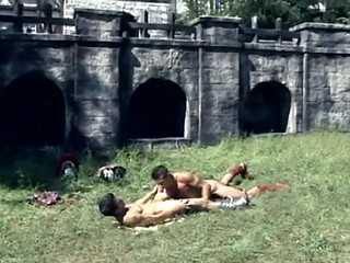 Young Hung Muscle Stud Pounds His Lover Anal Outdoors and Shoots a Thick Cumshot