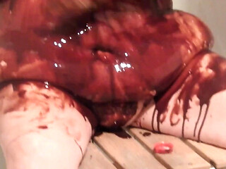 Bbwchocolate Milk Messy Play Then Wash It All Clean!