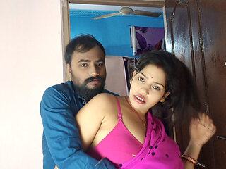 Sexy Bengali bhabhi hot romance kissing scenes and fucking hard with her boyfriend, when her husband was not at home