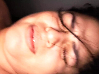 my husband let me fuck his friend in our bed while he works and is hot hearing my pussy farts while doggy fucked and creampied