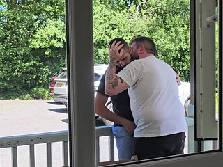 Outdoor Bear Fucking Bareback in Public