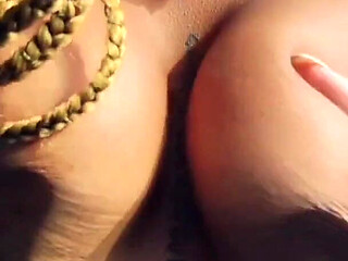 Car Fetish Spitting Tits Glasschord Pee on a Car Outdoor