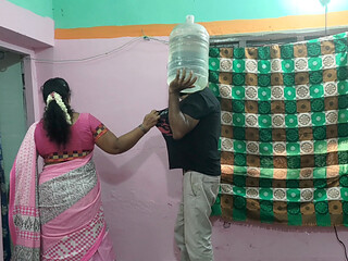 Hot Desi Housewife Traps the Water Delivery Guy for a Wild Anal Creampie