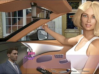 Blonde teen in a visual novel adventure