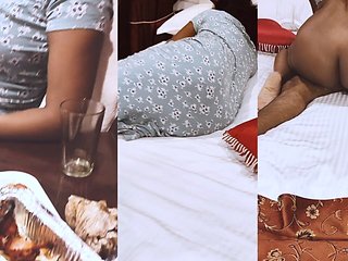 Indian Tamil Drinking Girl Sex In Hotel With Room Boy And Big Ass Doggy Style Position.