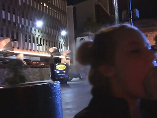 18 Naked in Public Sucking Cock and Fucking and EMOTIONAL Orgasm
