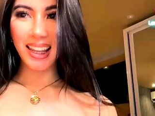 Close up cock jerking solo