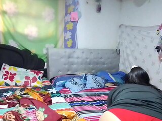 I Record My Stepsister While She Tidies up the Room, What a Nice Ass She Has, I Want to Fuck Her